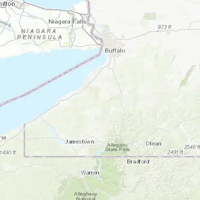 Map showing location of Gowanda (42.463120, -78.935870)