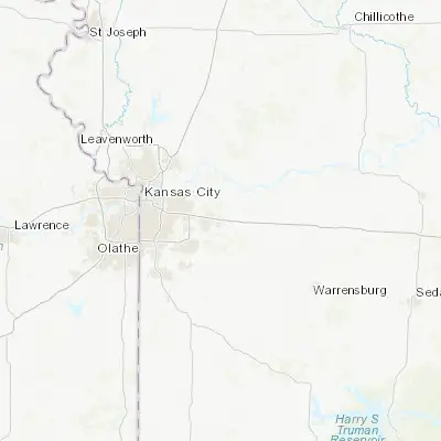 Map showing location of Grain Valley (39.015010, -94.198560)