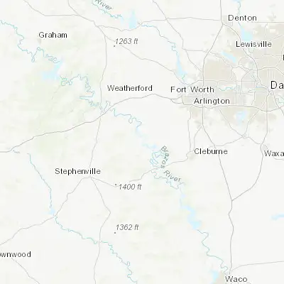 Map showing location of Granbury (32.442080, -97.794200)