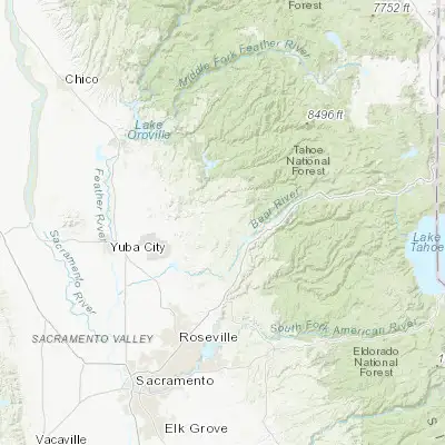 Map showing location of Grass Valley (39.219060, -121.061060)