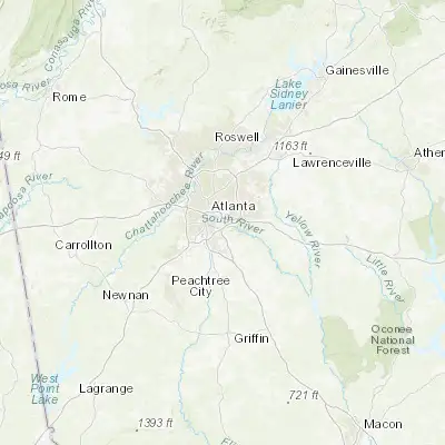 Map showing location of Gresham Park (33.703440, -84.314370)