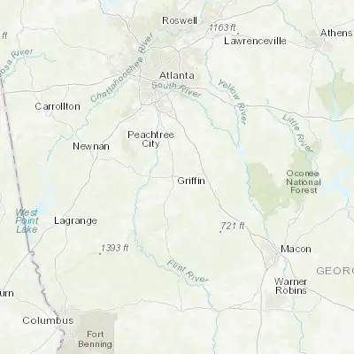 Map showing location of Griffin (33.246780, -84.264090)