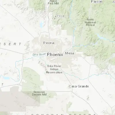 Map showing location of Guadalupe (33.370880, -111.962920)
