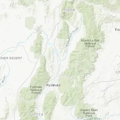 Map showing location of Gunnison (39.155240, -111.818260)