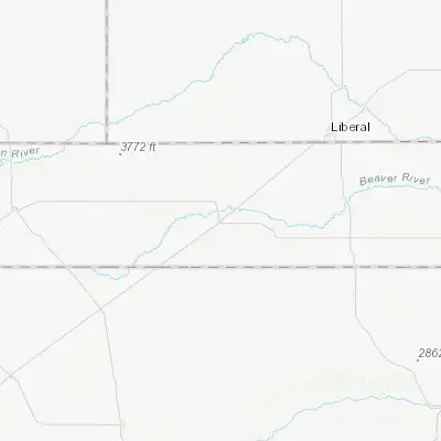 Map showing location of Guymon (36.682800, -101.481550)