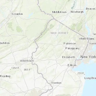 Map showing location of Hackettstown (40.853990, -74.829060)