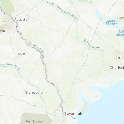 Map showing location of Hampton (32.877940, -81.127610)