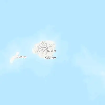 Map showing location of Hanamā‘ulu (21.997730, -159.359180)