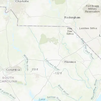 Map showing location of Hartsville (34.374040, -80.073400)