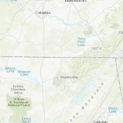 Map showing location of Hazel Green (34.932310, -86.571940)
