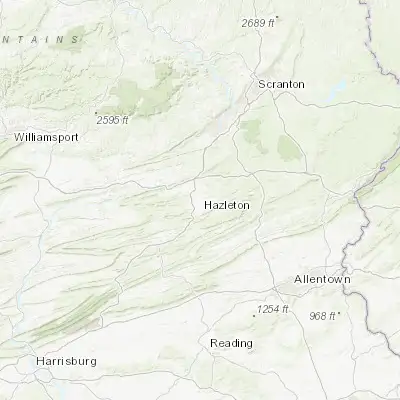 Map showing location of Hazleton (40.958420, -75.974650)
