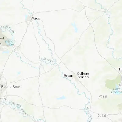 Map showing location of Hearne (30.878520, -96.593030)