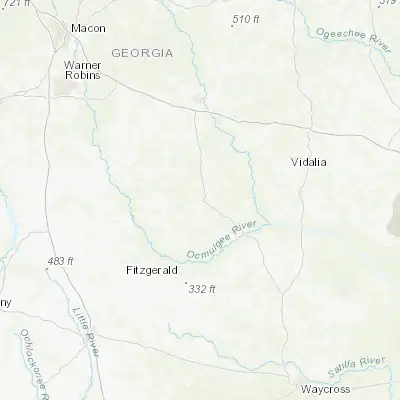 Map showing location of Helena (32.073790, -82.914590)