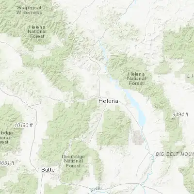 Map showing location of Helena (46.592710, -112.036110)