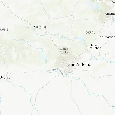 Map showing location of Helotes (29.578010, -98.689750)