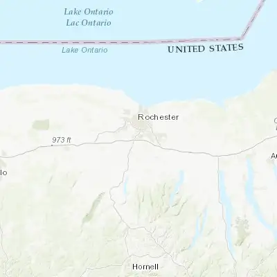 Map showing location of Henrietta (43.059230, -77.612220)