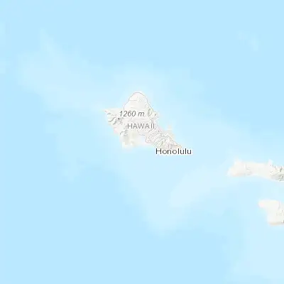 Map showing location of Hickam Field (21.339670, -157.960180)