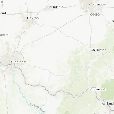 Map showing location of Hillsboro (39.202290, -83.611590)
