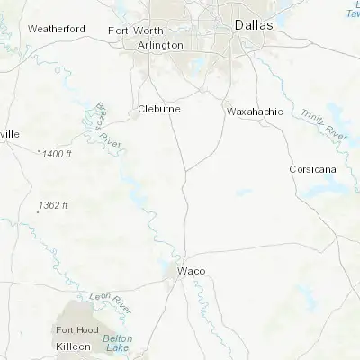 Map showing location of Hillsboro (32.010990, -97.130010)