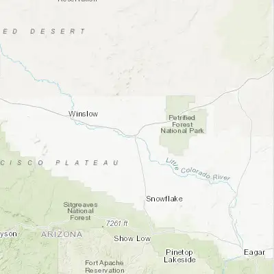 Map showing location of Holbrook (34.902250, -110.158180)
