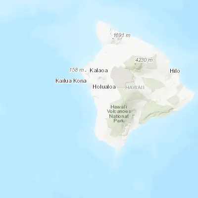 Map showing location of Honaunau-Napoopoo (19.456270, -155.864660)