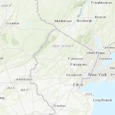 Map showing location of Hopatcong Hills (40.943990, -74.670720)