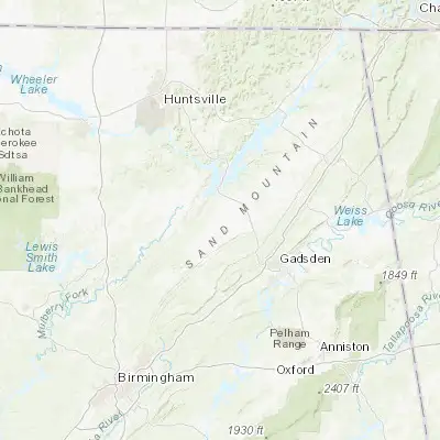 Map showing location of Horton (34.200930, -86.296920)