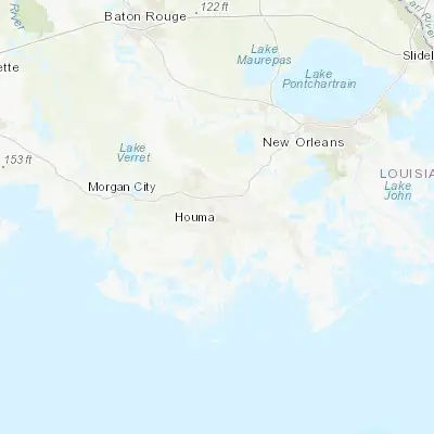 Map showing location of Houma (29.595770, -90.719530)