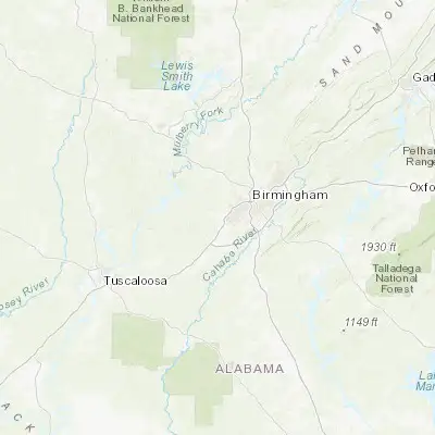 Map showing location of Hueytown (33.451220, -86.996660)