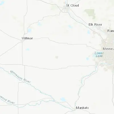 Map showing location of Hutchinson (44.887740, -94.369710)