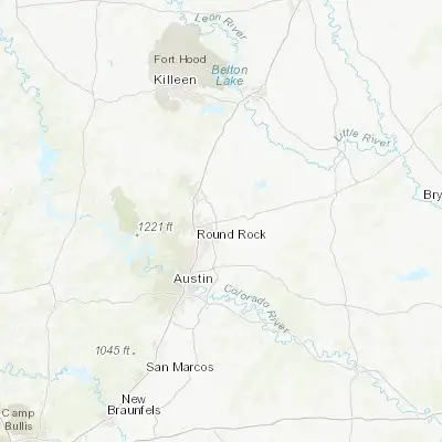 Map showing location of Hutto (30.542700, -97.546670)