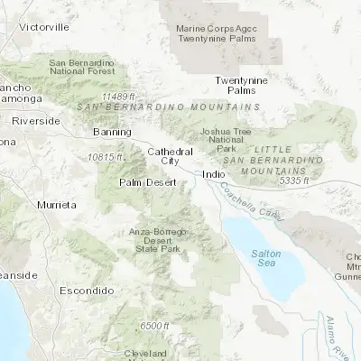 Map showing location of Indian Wells (33.717910, -116.343110)