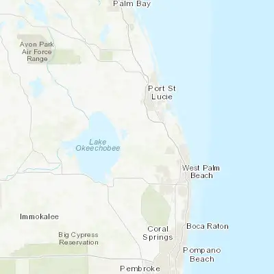 Map showing location of Indiantown (27.027280, -80.485610)