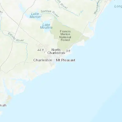 Map showing location of Isle of Palms (32.786840, -79.794800)
