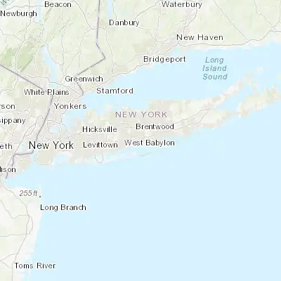Map showing location of Islip (40.729820, -73.210390)