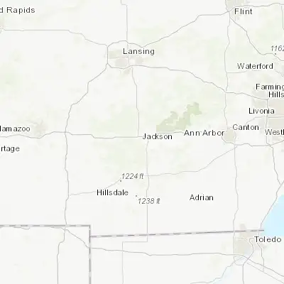 Map showing location of Jackson (42.245870, -84.401350)