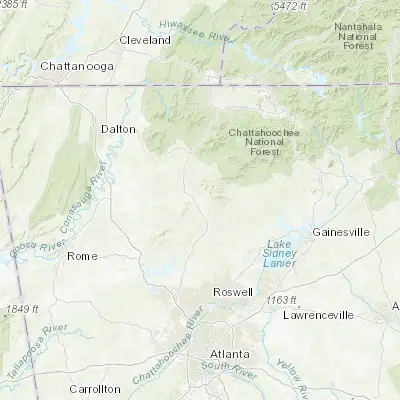 Map showing location of Jasper (34.467870, -84.429090)