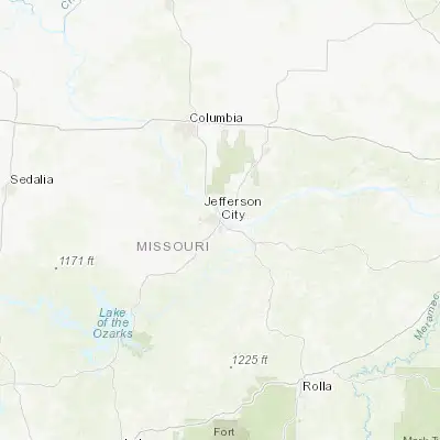 Map showing location of Jefferson City (38.576700, -92.173520)