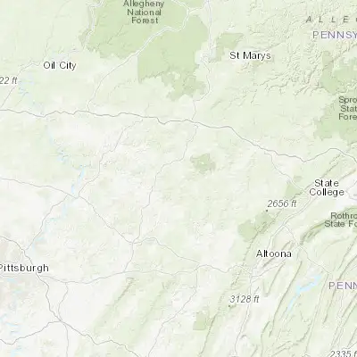 Map showing location of Johnsonburg (40.886180, -78.877810)