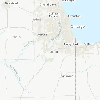 Map showing location of Joliet (41.525190, -88.083400)