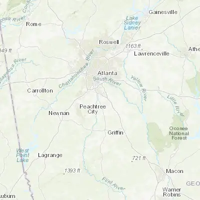 Map showing location of Jonesboro (33.521500, -84.353810)