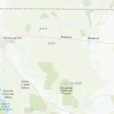 Map showing location of Jonesboro (32.241270, -92.715990)