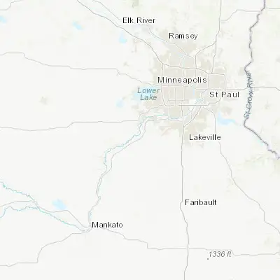 Map showing location of Jordan (44.666910, -93.626900)