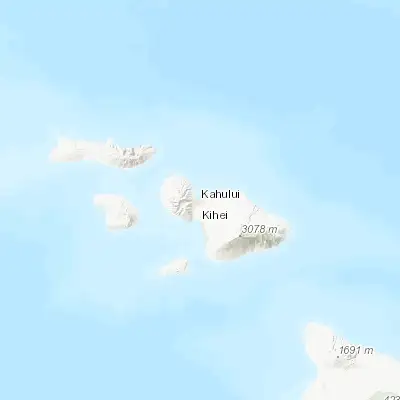 Map showing location of Kahului (20.889530, -156.474320)