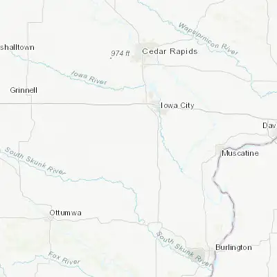 Map showing location of Kalona (41.483070, -91.706000)