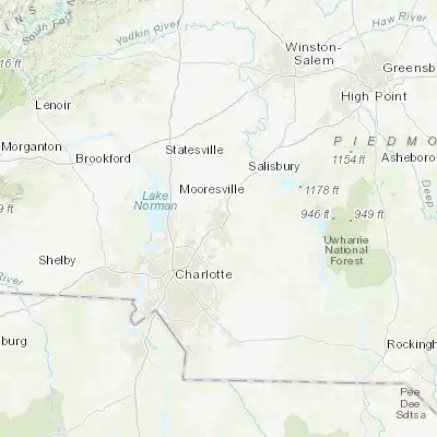 Map showing location of Kannapolis (35.487360, -80.621730)