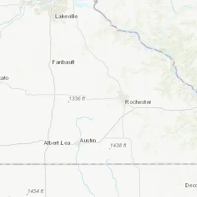 Map showing location of Kasson (44.029960, -92.750740)