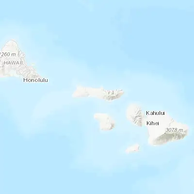 Map showing location of Kaunakakai (21.093630, -157.026130)
