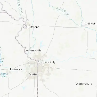 Map showing location of Kearney (39.367780, -94.362170)