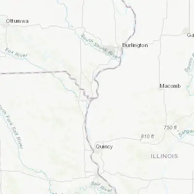 Map showing location of Keokuk (40.397270, -91.384870)